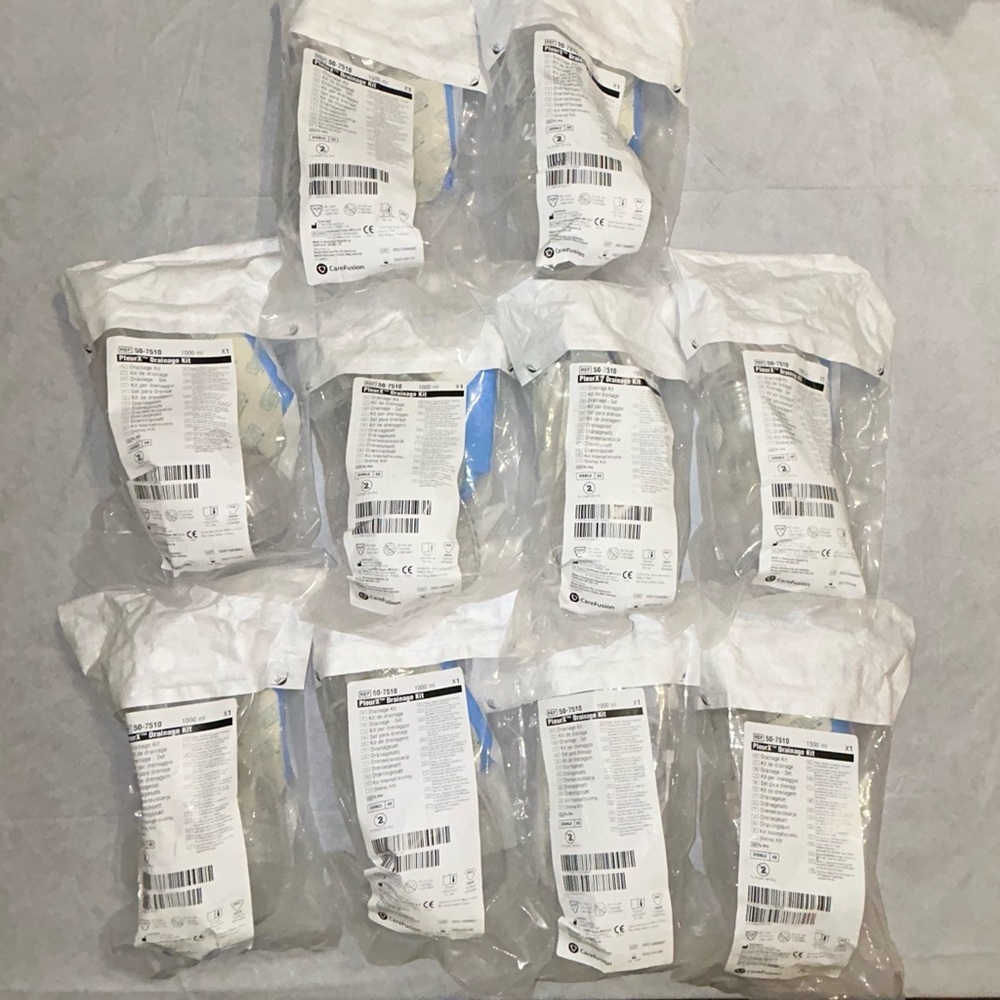 Lot of (10) PleurX Drainage kits 1000 ml New Unopened